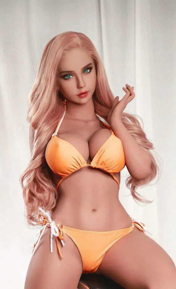 A 153CM-181 Pink Hair non-inflatable silicone doll sex doll simulation girlfriend wife sex toy real figure adult supplies - QianYou Silicone dolls