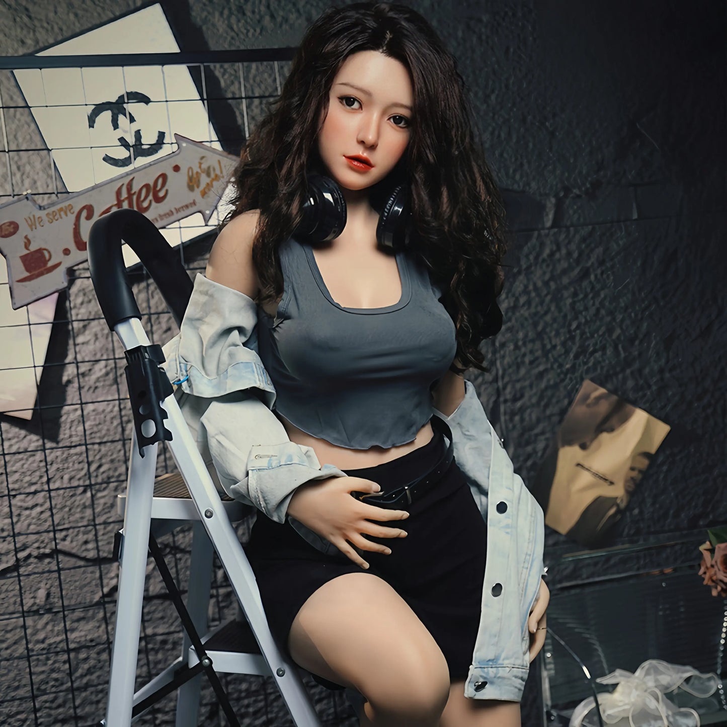 169CM JieMan Qianyou brand non-inflatable silicone doll sex doll simulation girlfriend wife sex toy real figure adult supplies - QianYou Silicone dolls