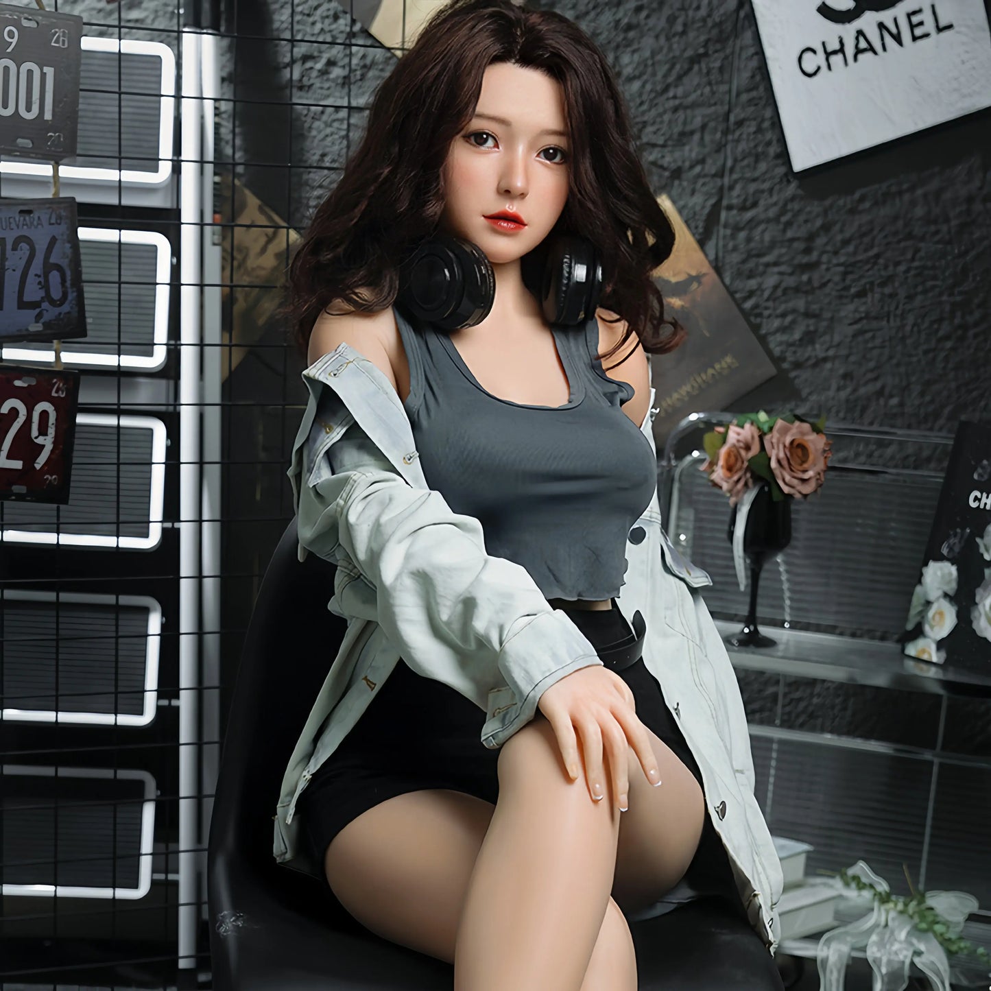 169CM JieMan Qianyou brand non-inflatable silicone doll sex doll simulation girlfriend wife sex toy real figure adult supplies - QianYou Silicone dolls