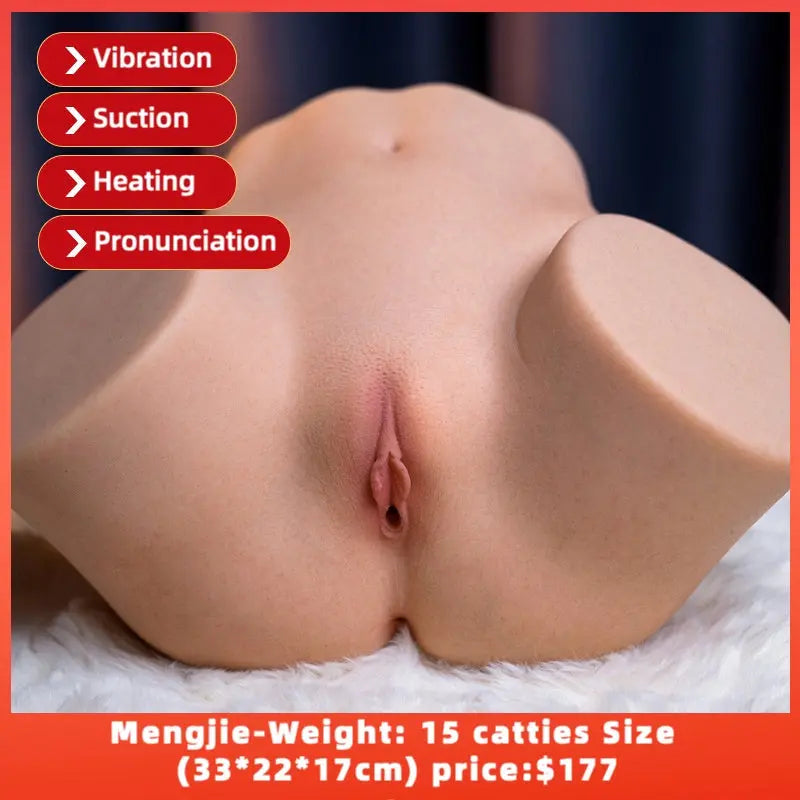 Mengjie QianYou Brand Realistic Female Genital and Butt Mold - Male Masturbation Toy QianYou Silicone dolls