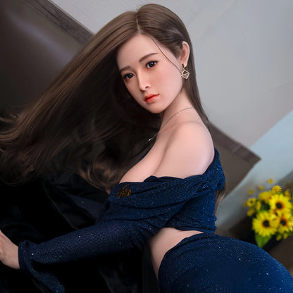 159CM XingZi Qianyou brand non-inflatable silicone doll sex doll simulation girlfriend wife sex toy real figure adult supplies - QianYou Silicone dolls